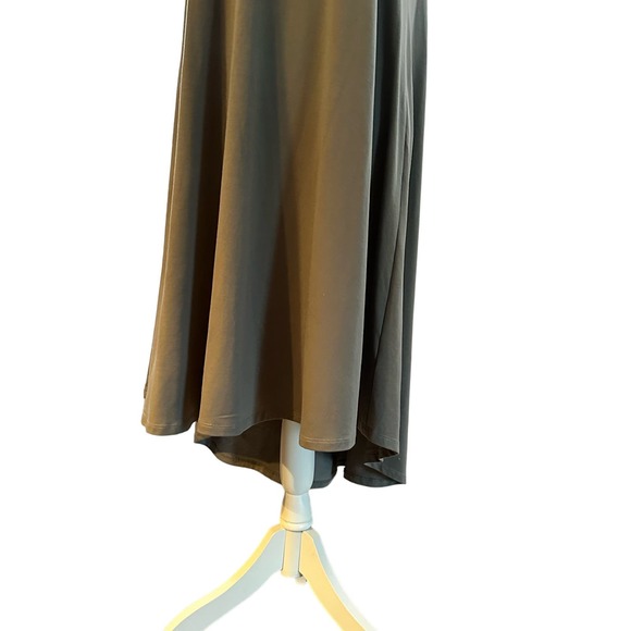 LuLaRoe "Carly" Gray Hi/Lo Swing Dress Sz S - Picture 3 of 4